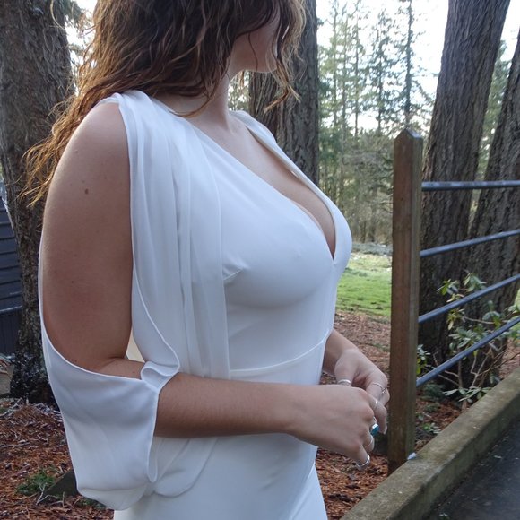 Halston Heritage White Long Dress / Wedding Dress - Picture 8 of 16